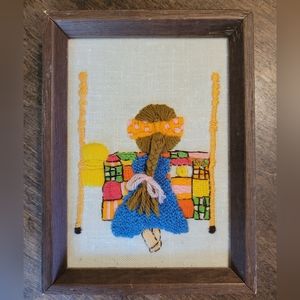 Vintage embroidery home decor